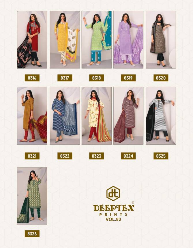 Miss India Vol 83 By Deeptex Cotton Printed Dress Material Wholesale Market In Surat With Price
